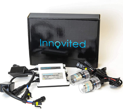 Innovited 55W AC HID bundle with (1 Pair) Slim Ballast and (1 Pair) Xenon bulb H16