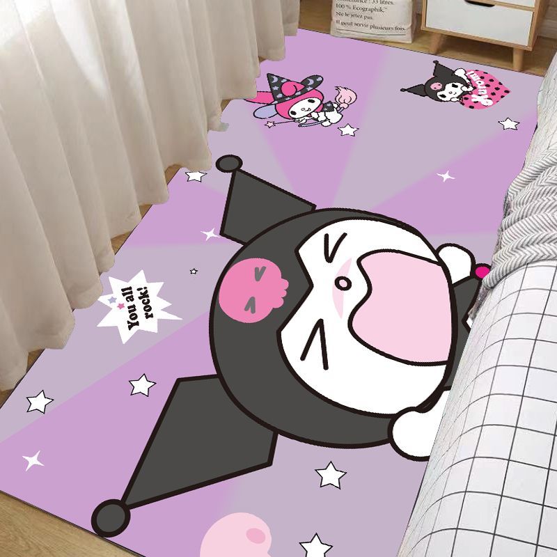 Ковер sanrio — спальня/гостиная — двуспальное одеяло со стороны кровати.