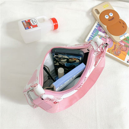 C Nylon shoulder bag for girls