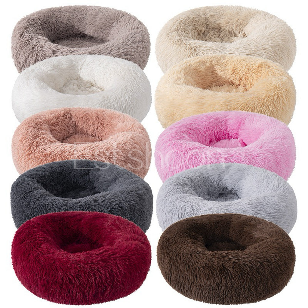 Estshoon Gradient Cozy Plush Pet Bed with Non Slip Bottom Design, 1 piece Warm Long Plush Cushion Bed, Soft Dog & Cat  Furniture, Fluffy pillow Nest For Cats, small dogs, Dog & Cats Accessories