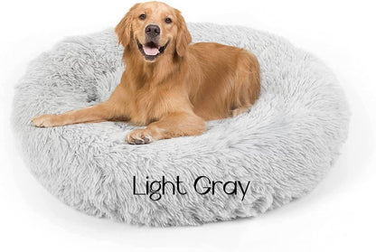 Estshoon Gradient Cozy Plush Pet Bed with Non Slip Bottom Design, 1 piece Warm Long Plush Cushion Bed, Soft Dog & Cat  Furniture, Fluffy pillow Nest For Cats, small dogs, Dog & Cats Accessories( 2)