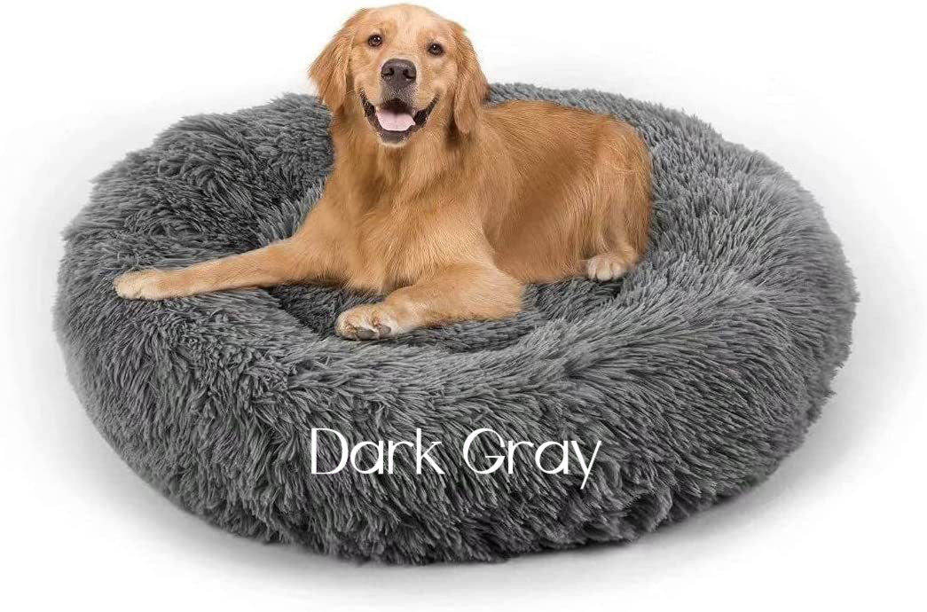 Estshoon Gradient Cozy Plush Pet Bed with Non Slip Bottom Design, 1 piece Warm Long Plush Cushion Bed, Soft Dog & Cat  Furniture, Fluffy pillow Nest For Cats, small dogs, Dog & Cats Accessories
