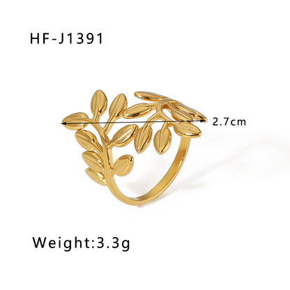 Rings for woman adjustable 18k flower