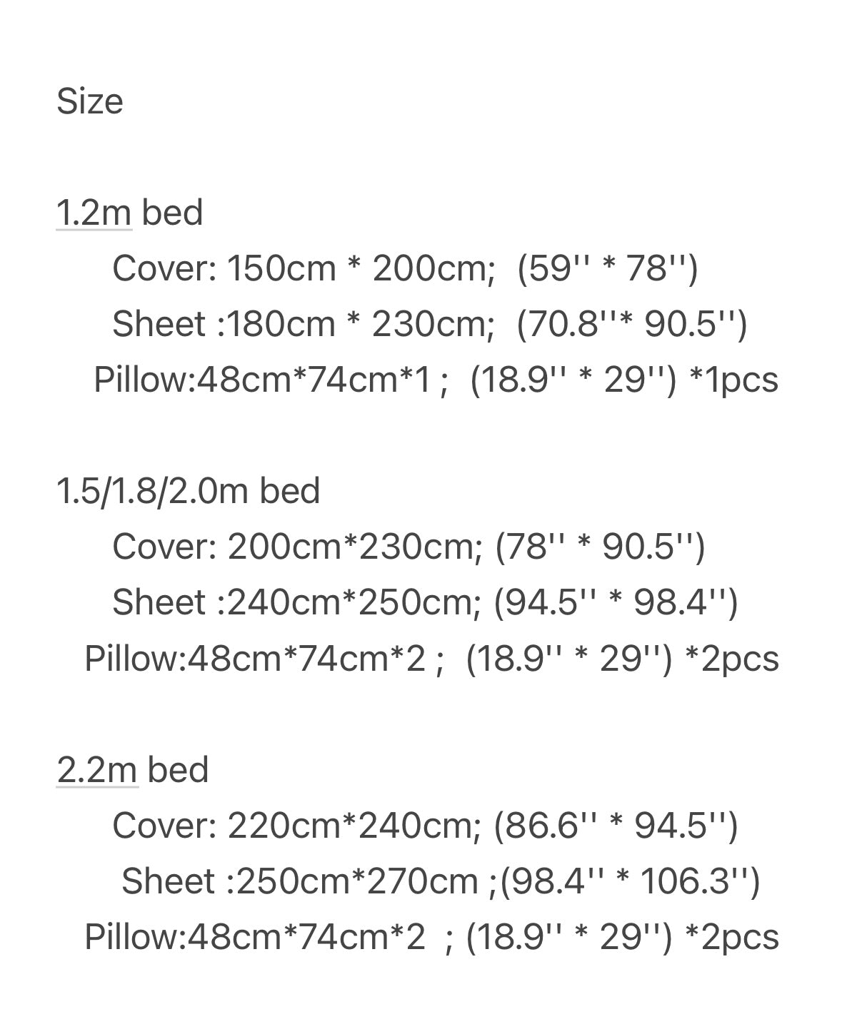 Комплект одеял/простыни/покрывала/подушек 3