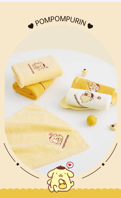 Est020011 Towel Sanrio kuromi pompom cotton towel