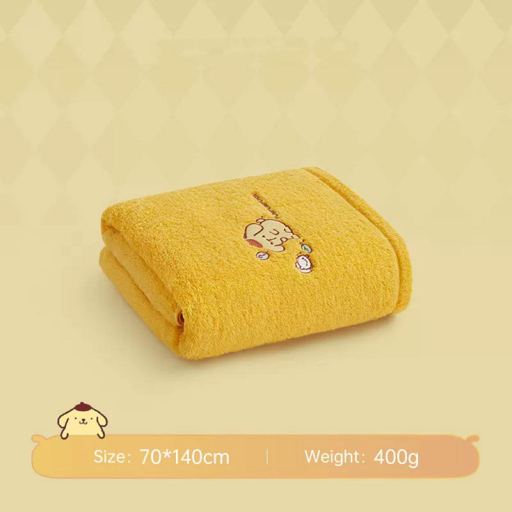 Полотенце Sanrio kuromi хлопковое полотенце с помпоном
