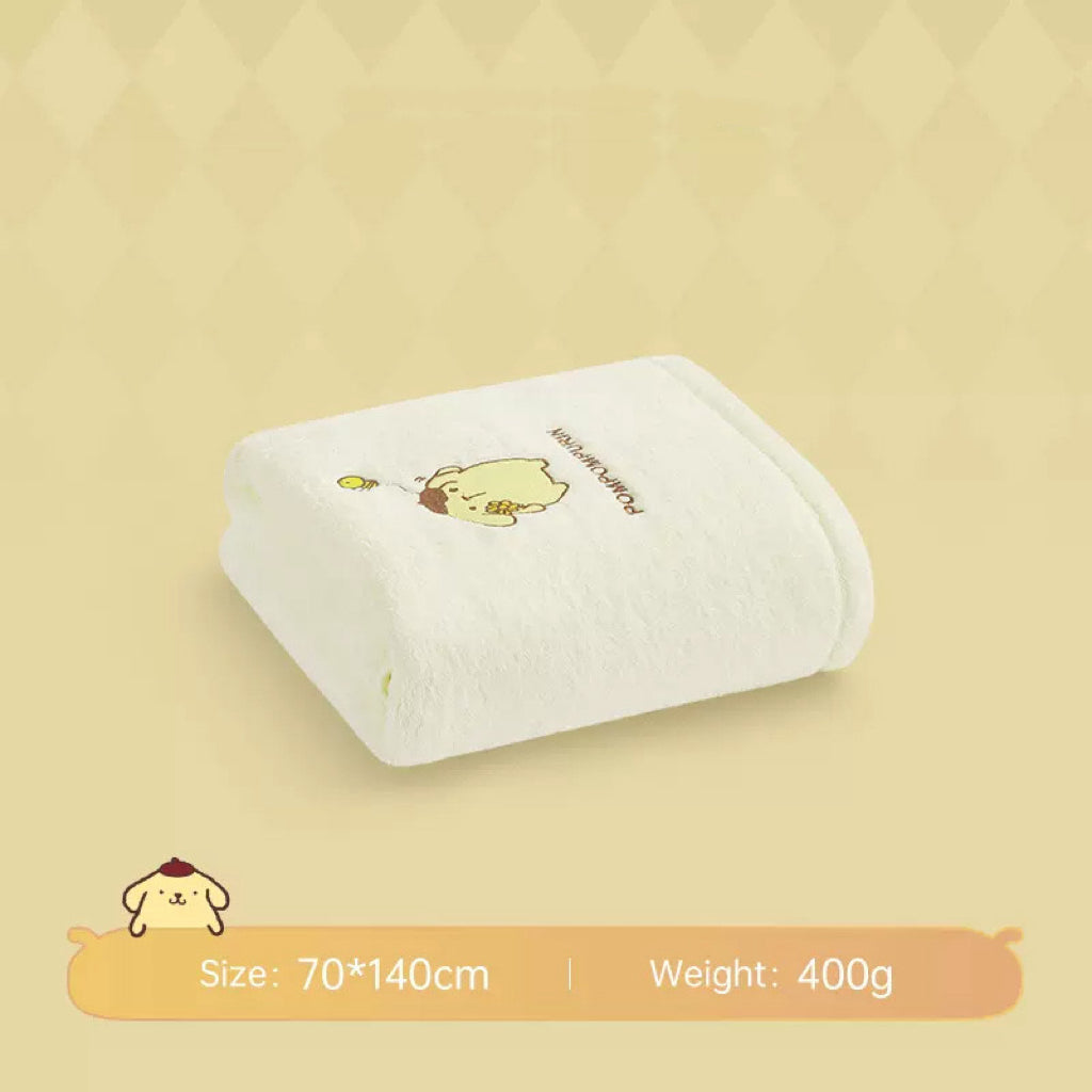 Полотенце Sanrio kuromi хлопковое полотенце с помпоном