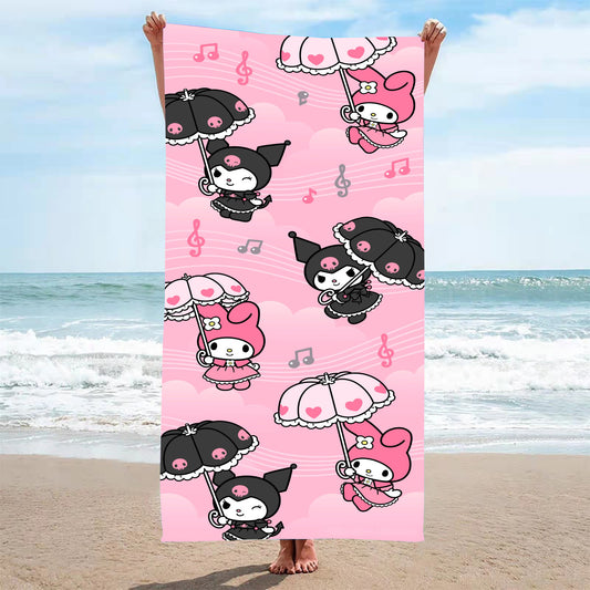 Cute Cartoon Pattern Beach Bath Towel