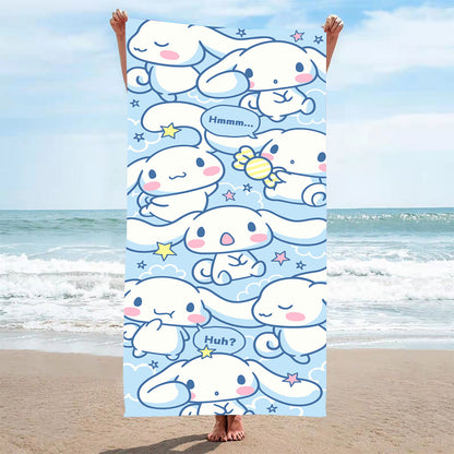 Cute Cartoon Pattern Beach Bath Towel